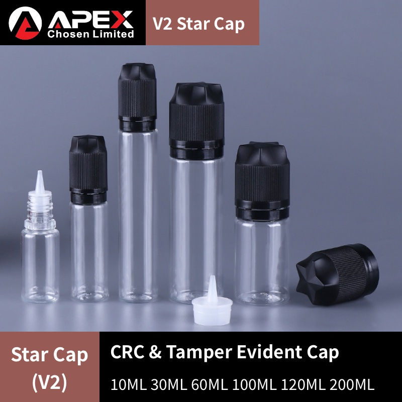 Thumbnail: V2SC PET E-Liquid Bottle Wholesale Child Resistant Tamper Evident Cap 60ml 120ml