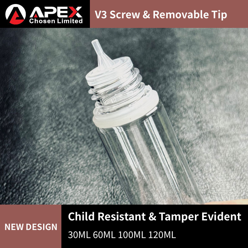 Thumbnail: 30ml 60ml 70ml 100ml 120ml Screw & Removable Tip E-Liquid Bottles | CRC