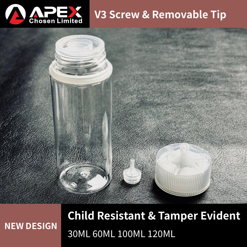 Thumbnail: 30ml 60ml 70ml 100ml 120ml Screw & Removable Tip E-Liquid Bottles | CRC