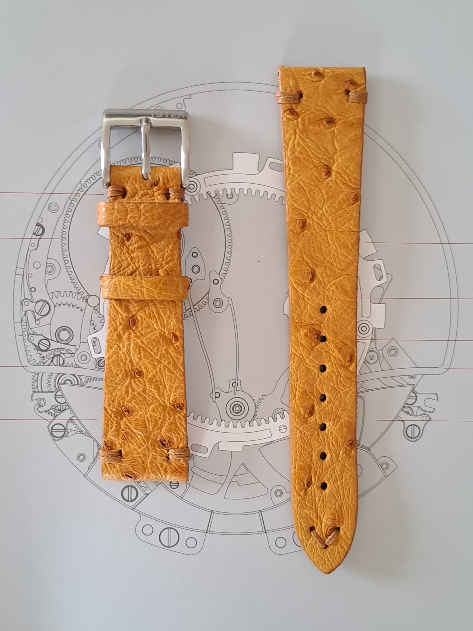 OSTRICH SAND 20mm Light Brown Arrow