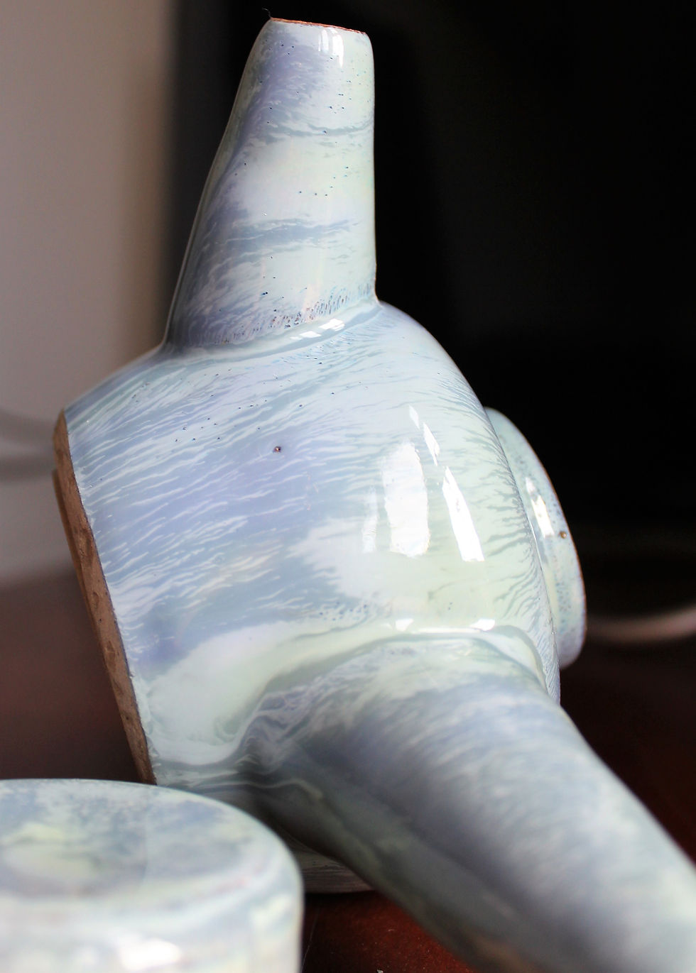 Thumbnail: Sky blue Japanese teapot