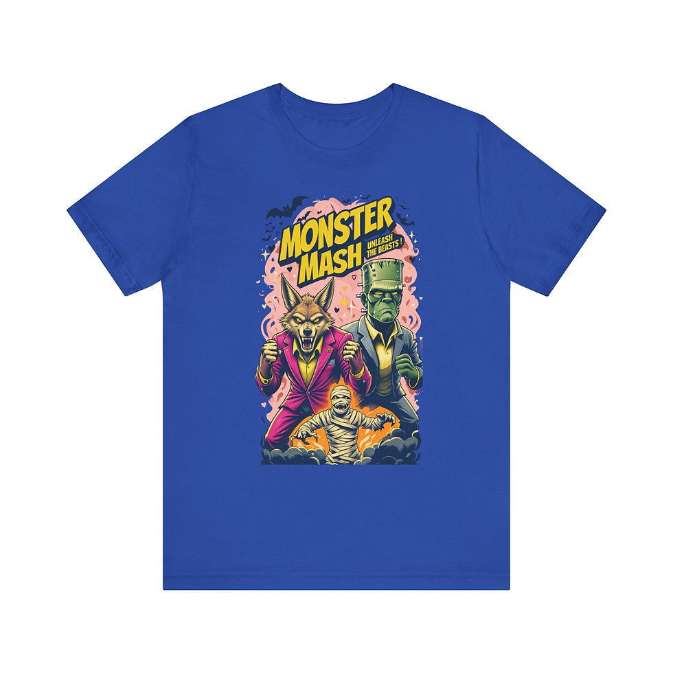 Thumbnail: Monster Mash Graphic Teen + - Retro Halloween Horror Movie Design
