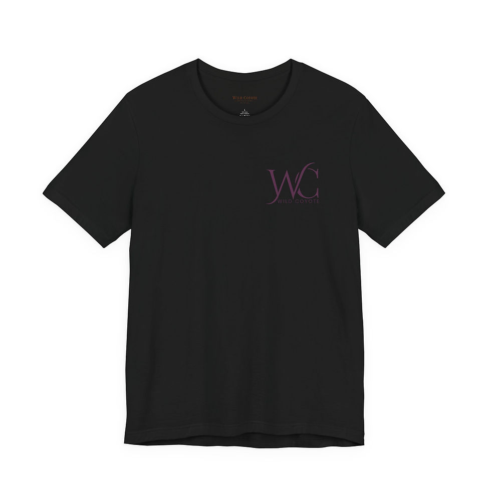 Thumbnail: Purple Rose Desert Graphic Tee — WC Monogram by Wild Coyote Outfitters