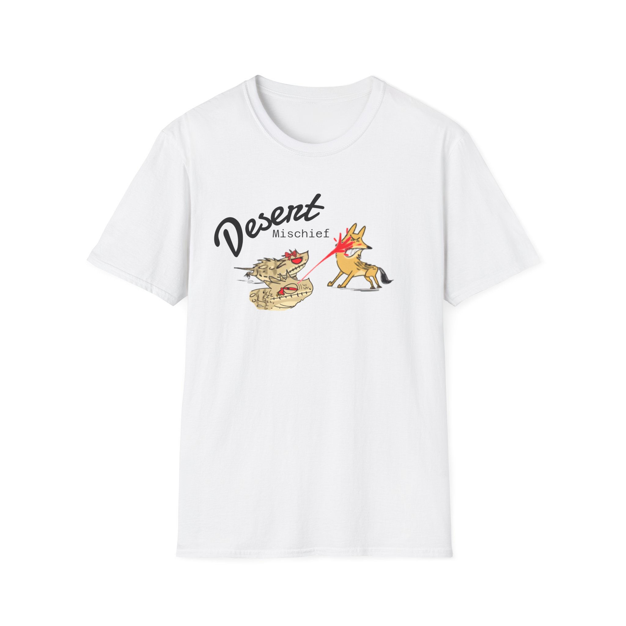 Desert Mischief Coyote vs Horn Lizard T-Shirt