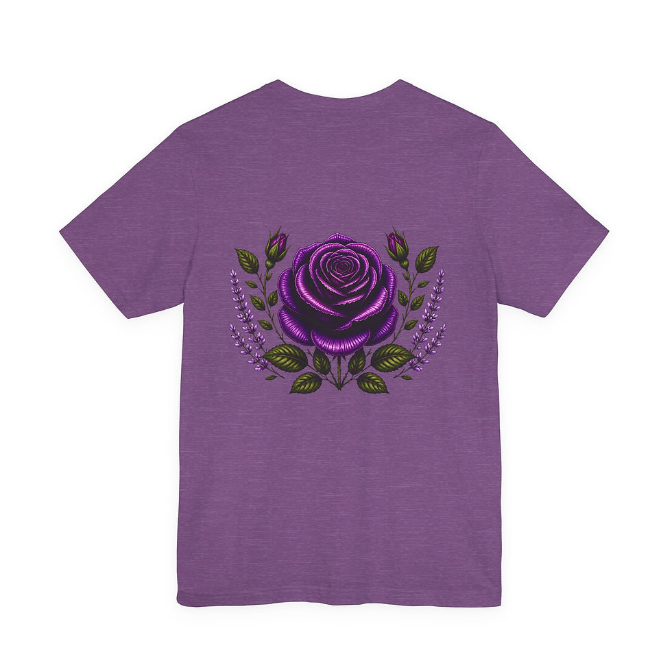 Thumbnail: Purple Rose Desert Graphic Tee — WC Monogram by Wild Coyote Outfitters