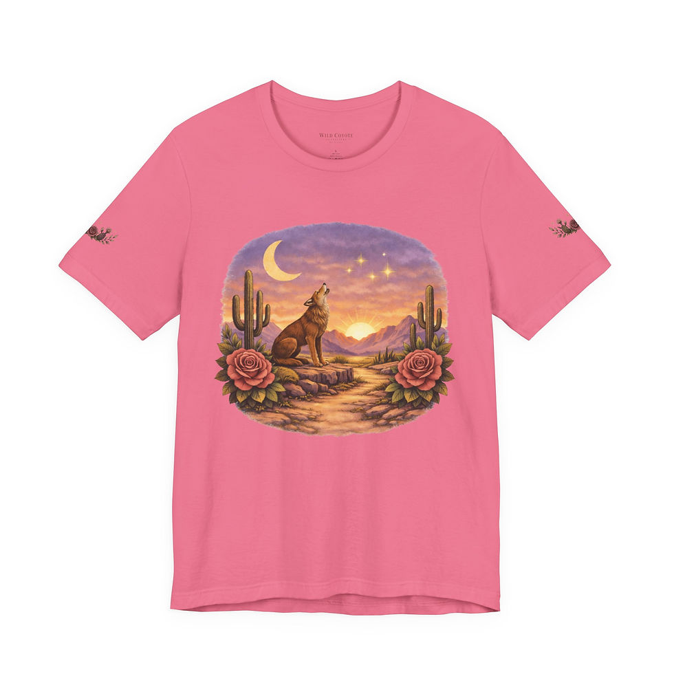 Thumbnail: Unisex Jersey Short Sleeve Tee crescent moon boho