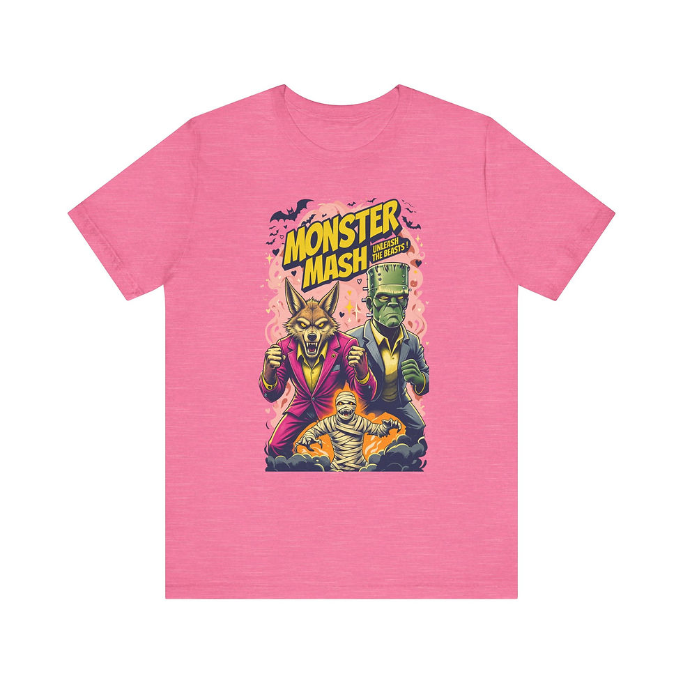 Thumbnail: Monster Mash Graphic Teen + - Retro Halloween Horror Movie Design