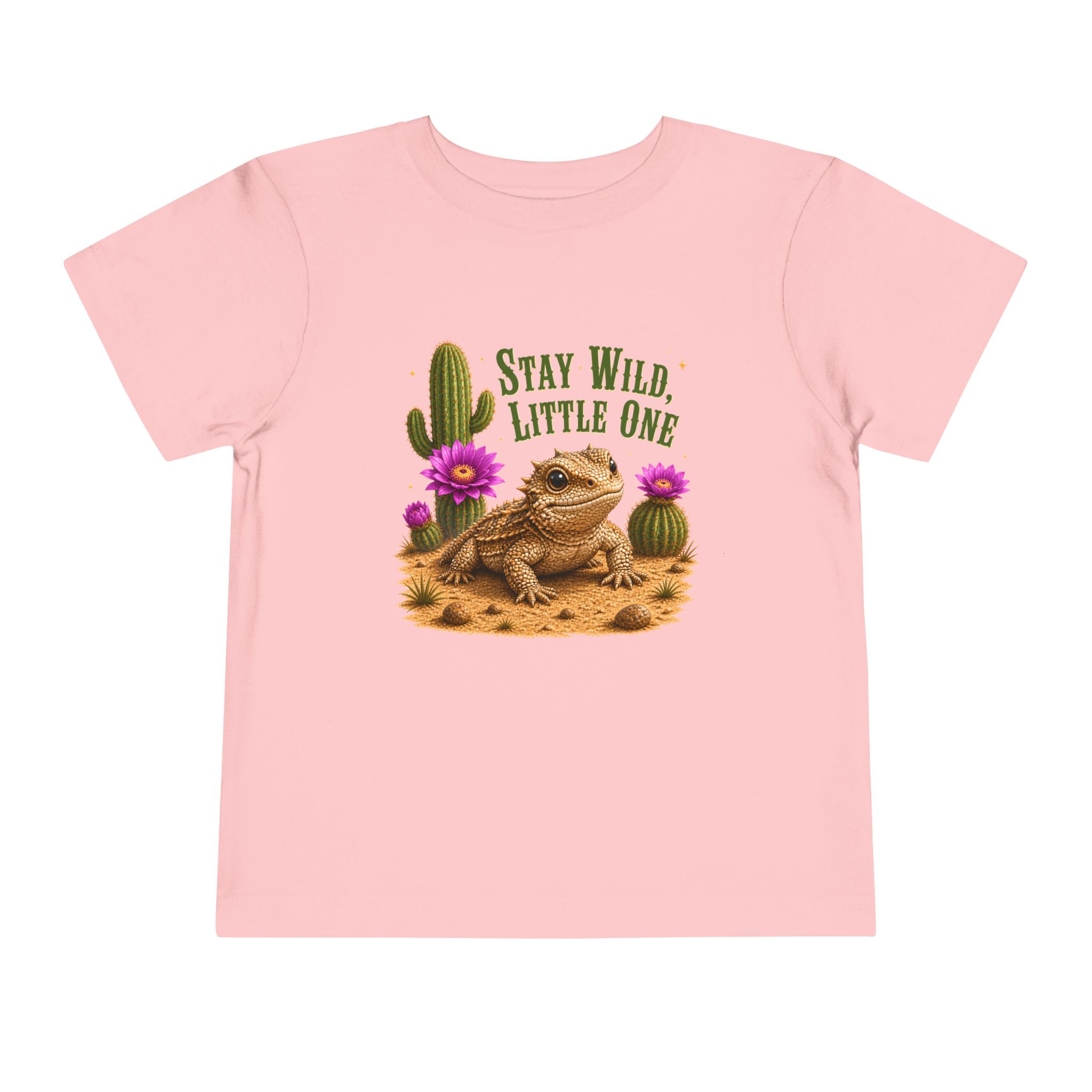 Toddler Tee — "Stay Wild, Little One" Desert Lizard Kids Shirt