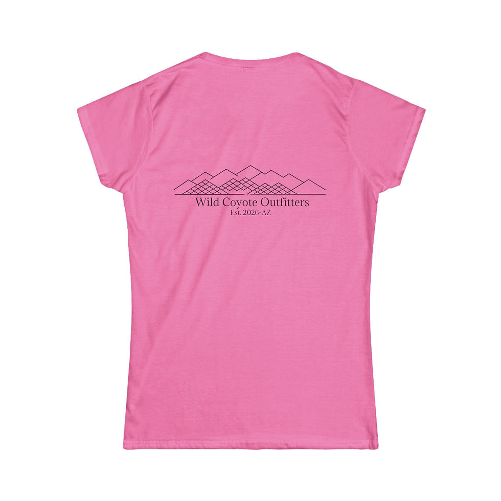 Thumbnail: Desert Coyote Graphic Tee — Women’s Southwestern Cactus T-Shirt