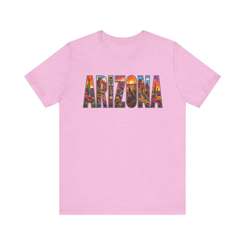 Thumbnail: Arizona Scenic State T-Shirt — Vintage Desert Landscape Tee
