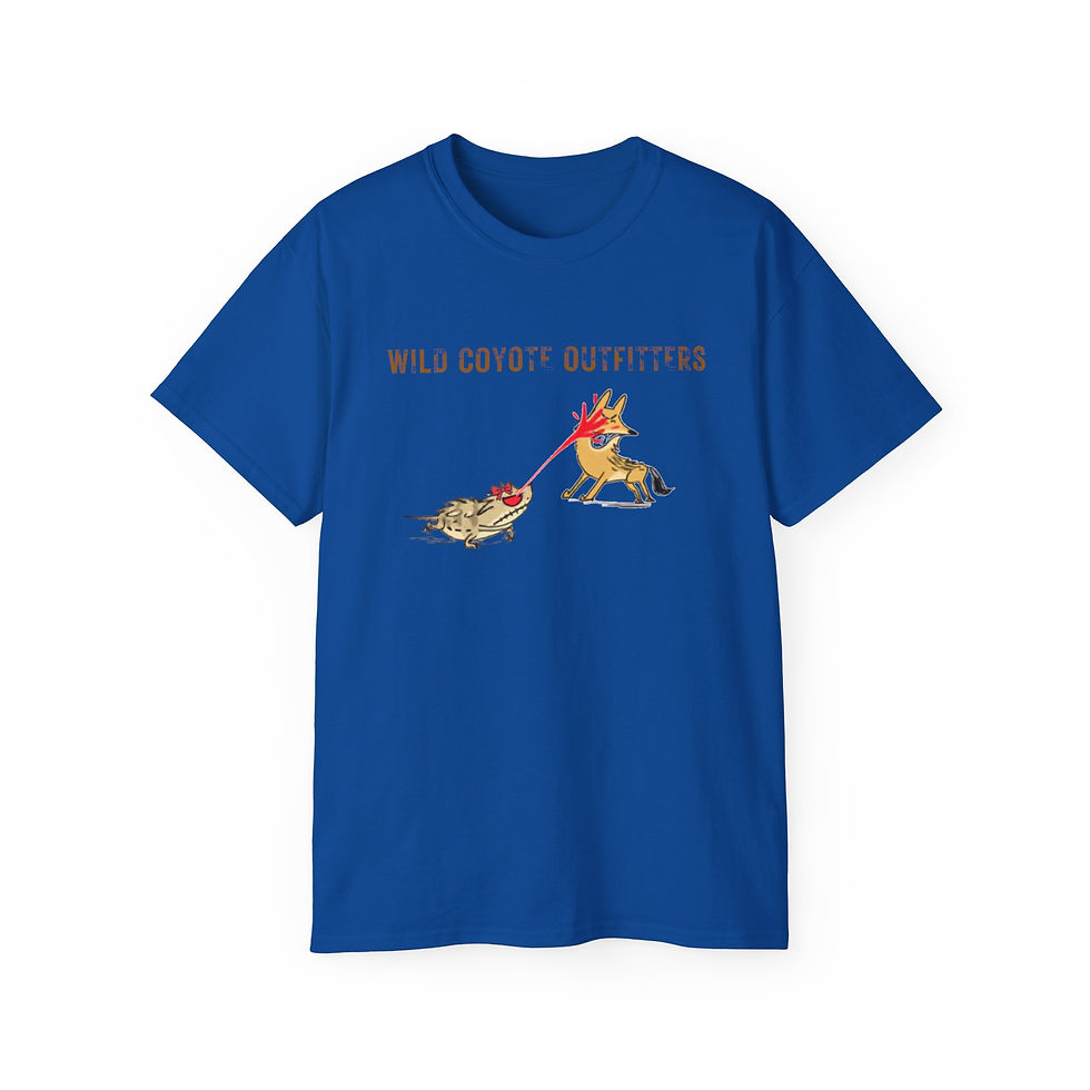 Thumbnail: Desert Horned Lizard "Chose Violence" T-Shirt — Cute Cartoon Tee MMA