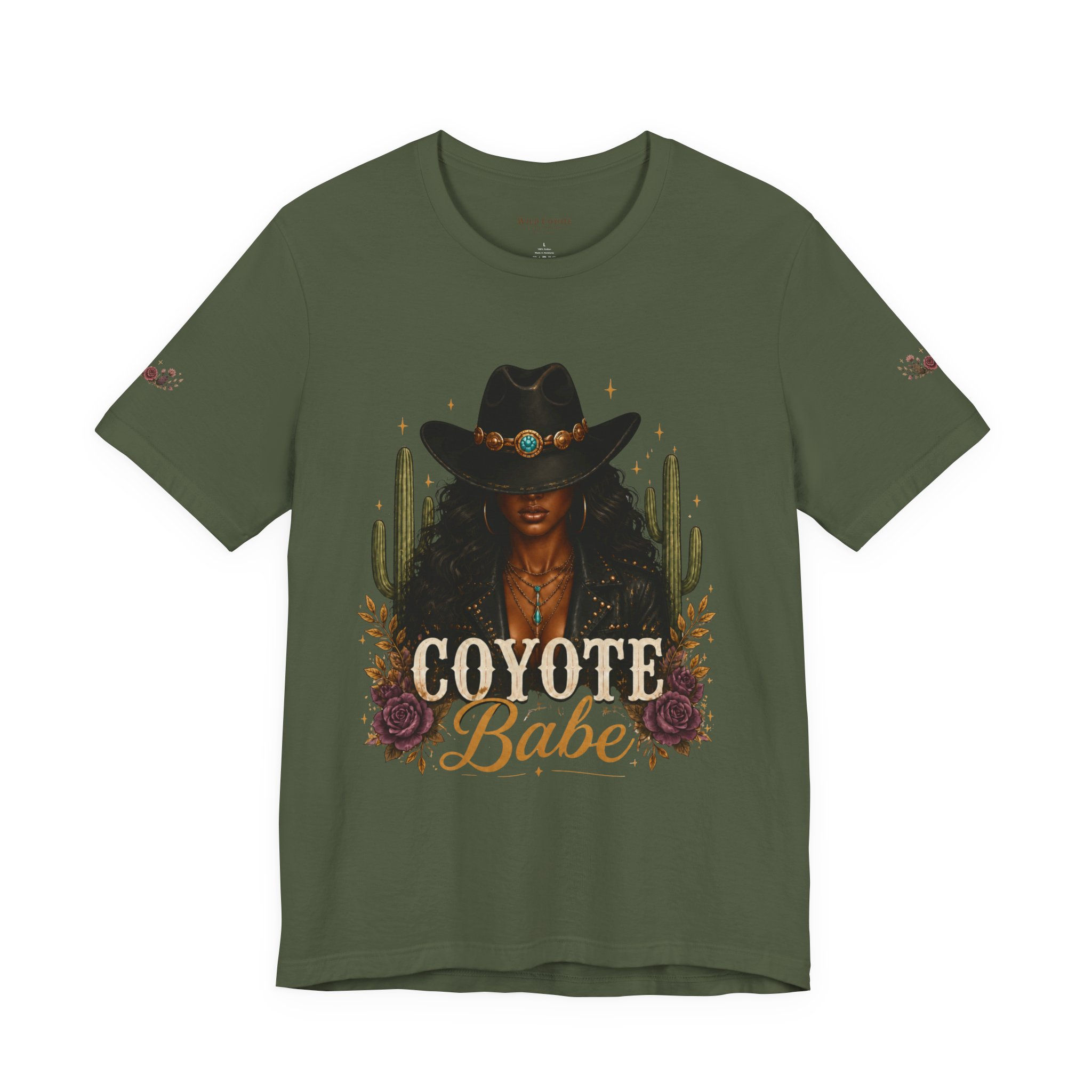 Coyote Babe Tee no back image — Western Cowgirl Graphic T‑Shirt