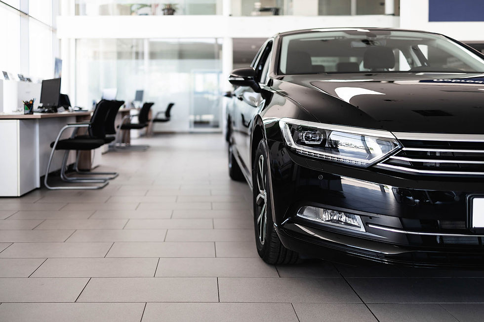Cleaning car showroom interiors - Online