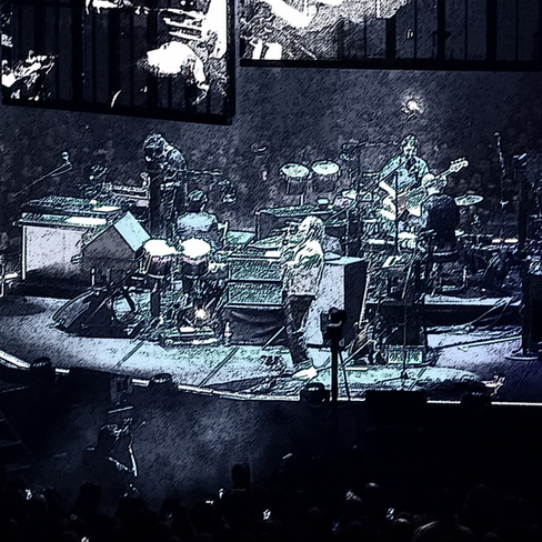 Stylised monochrome depiction of a photographer at a rock concert.
EXCELLENT RESOLUTION TO 80x80CM