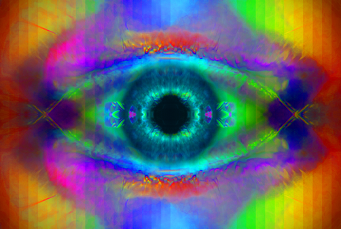 Multi-coloured abstracted digital eye artwork.
EXCELLENT RESOLUTION TO 59x40CM