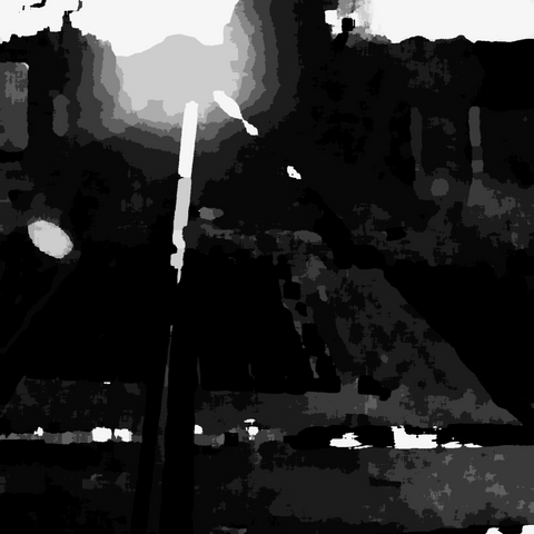 Ultra modern, black and white digital artwork depicting a signal down the track.
EXCELLENT RESOLUTION TO 40x87CM