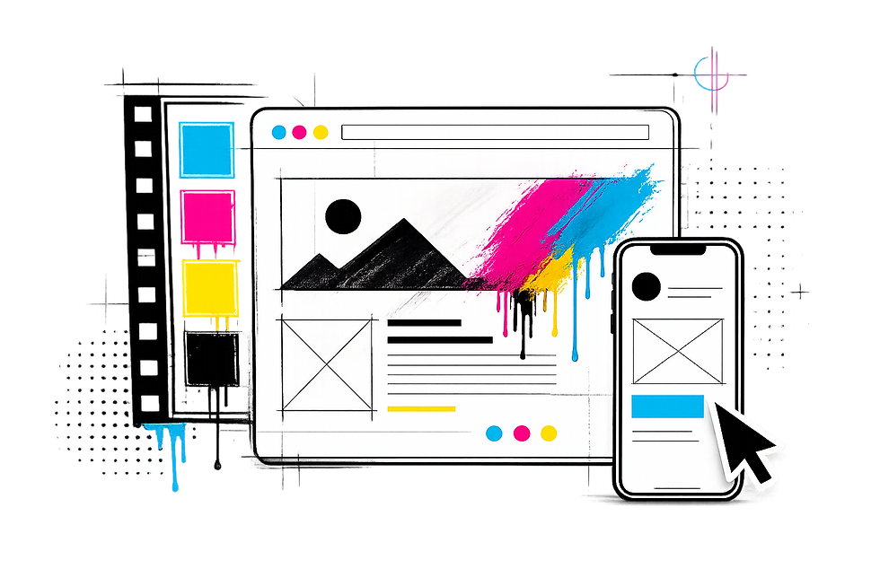Web and digital design assets for professional small business marketing