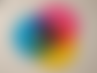 Week 5 cover: three CMYK registration circles in tight overlap with full spectral color mixing on cream paper, captioned "The Philosophy" — teach first, sell second.
