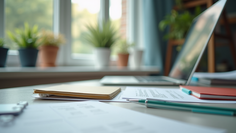 Eye-level view of a clean and organized workspace