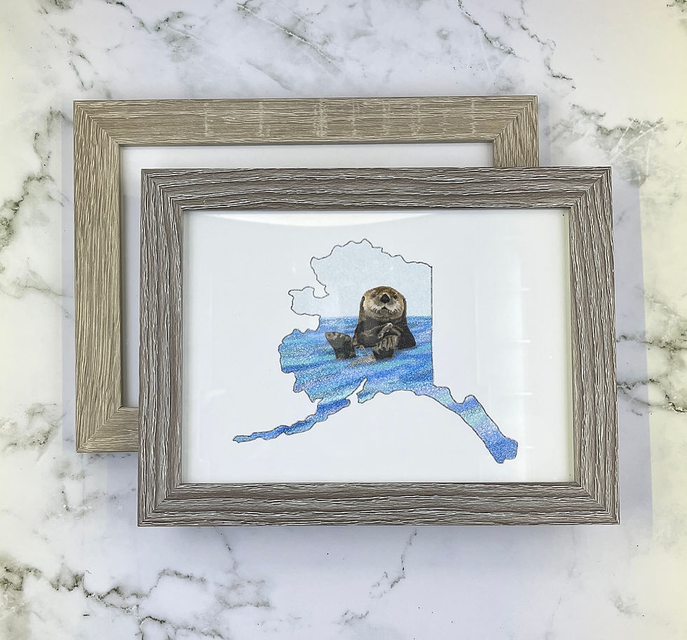 Thumbnail: 5x7 Giclee Art Print and Wooden Frame. Ready To Hang. No Fuss Art. One Stop Shop