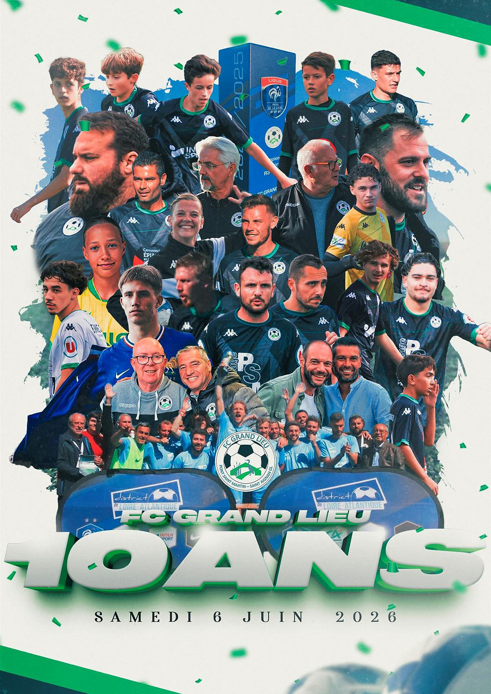 affiche 10 ans FC Grand lieu