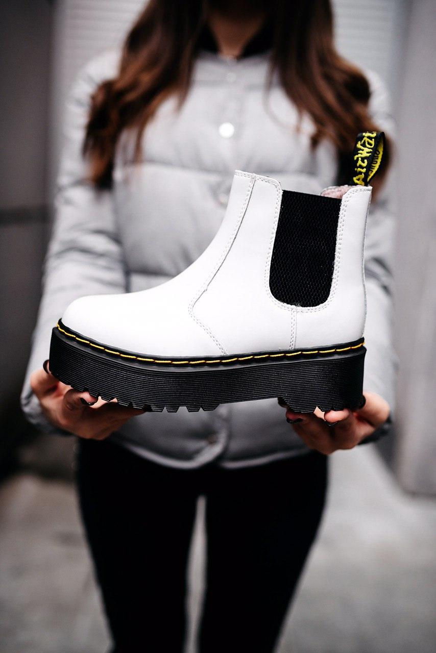 Прев'ю: Dr.Martens 2976 Chelsea “WHITE” ХУТРО
