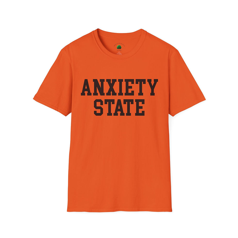 Thumbnail: Anxiety State Unisex Softstyle T-Shirt Mental Health Awareness
