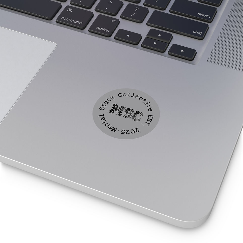 Thumbnail: Round "MSC" Logo Vinyl Sticker — State Collective EST. 2025