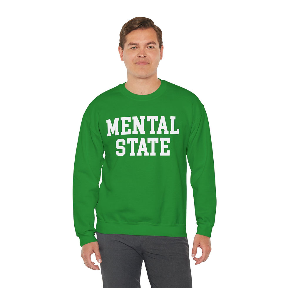 Thumbnail: Mental State Unisex Crewneck Sweatshirt for Mental Health Awareness