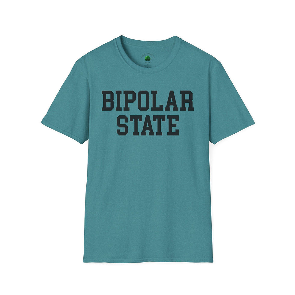Thumbnail: Bipolar State Unisex Softstyle T-Shirt Mental Health Awareness