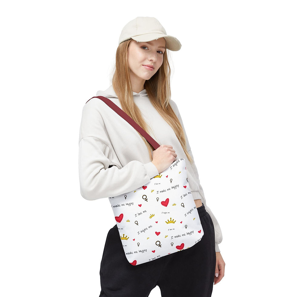 Thumbnail: Love Affirmations Tote Bag for Mental Health Awareness