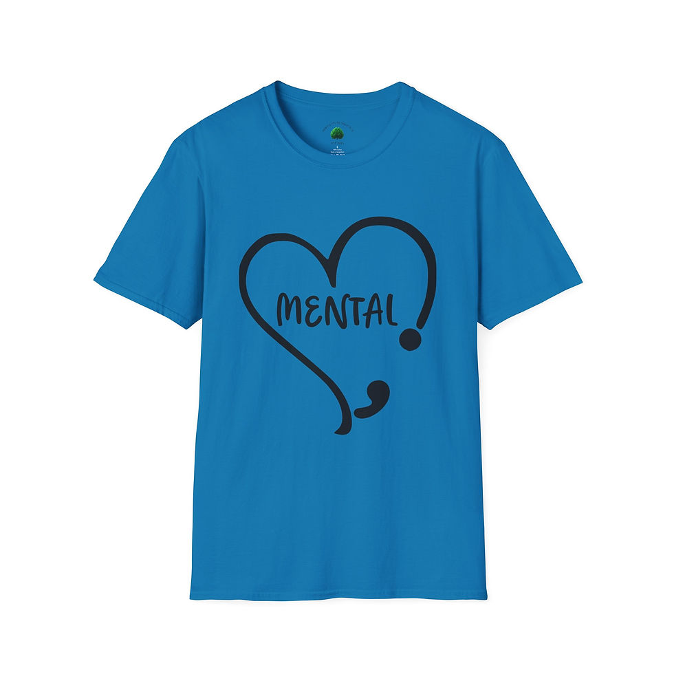 Thumbnail: Mental Semicolon T-Shirt for Mental Health Awareness
