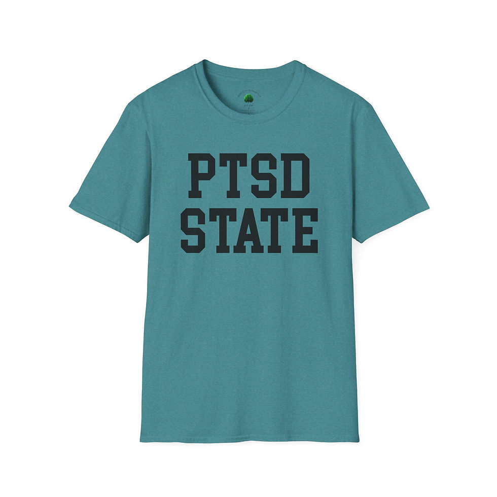 Thumbnail: PTSD State Unisex Softstyle T-Shirt Mental Health Awareness