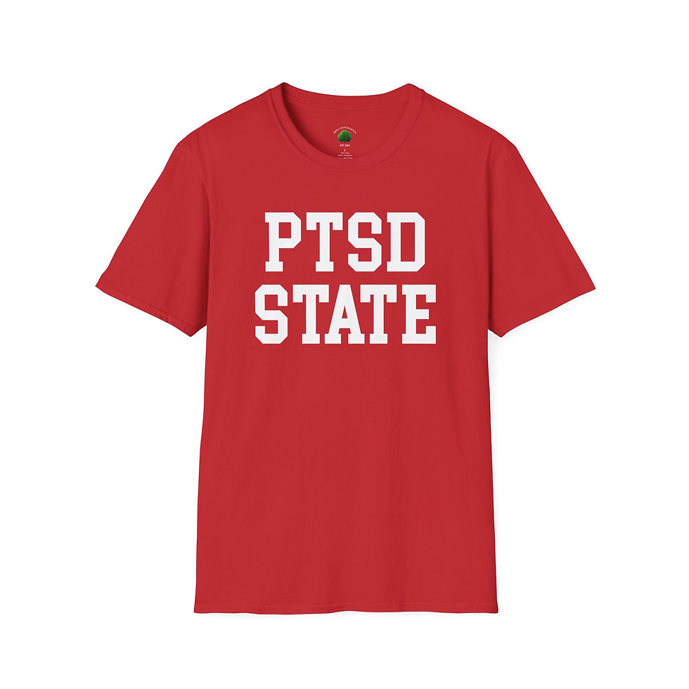 Thumbnail: PTSD State Unisex Softstyle T-Shirt Mental Health Awareness