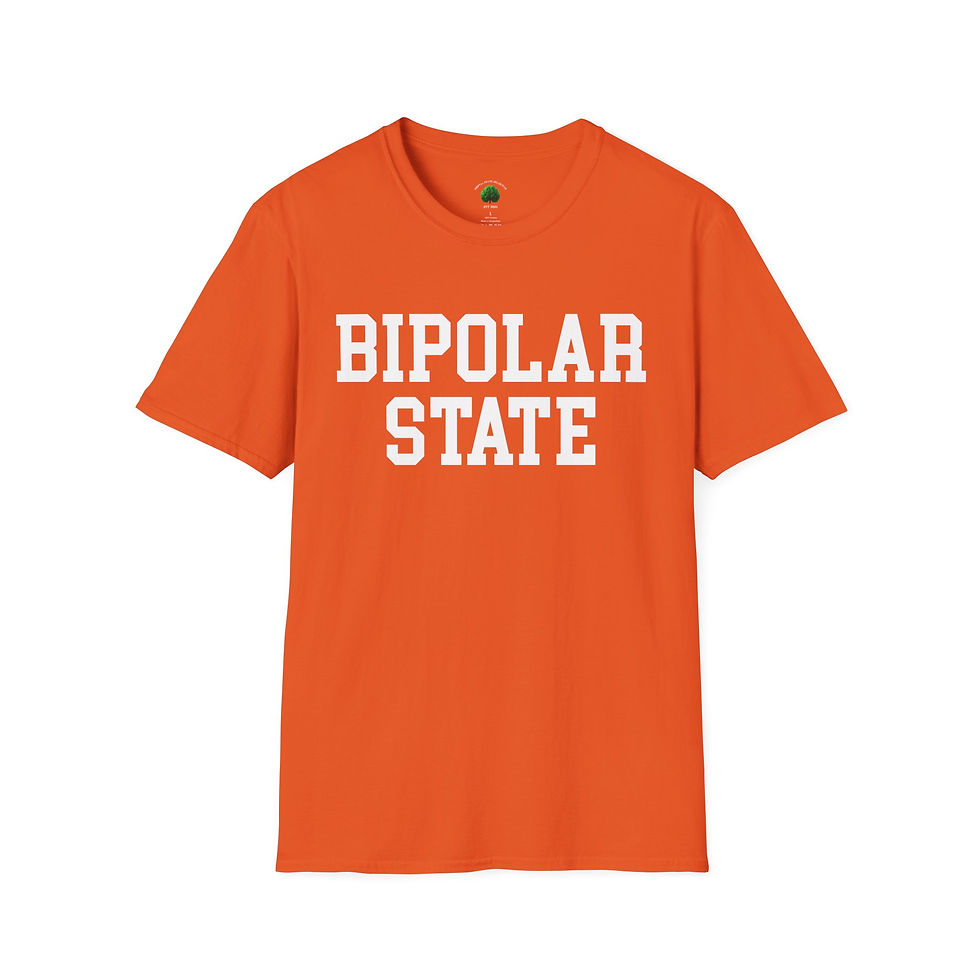 Thumbnail: Bipolar State Unisex Softstyle T-Shirt Mental Health Awareness