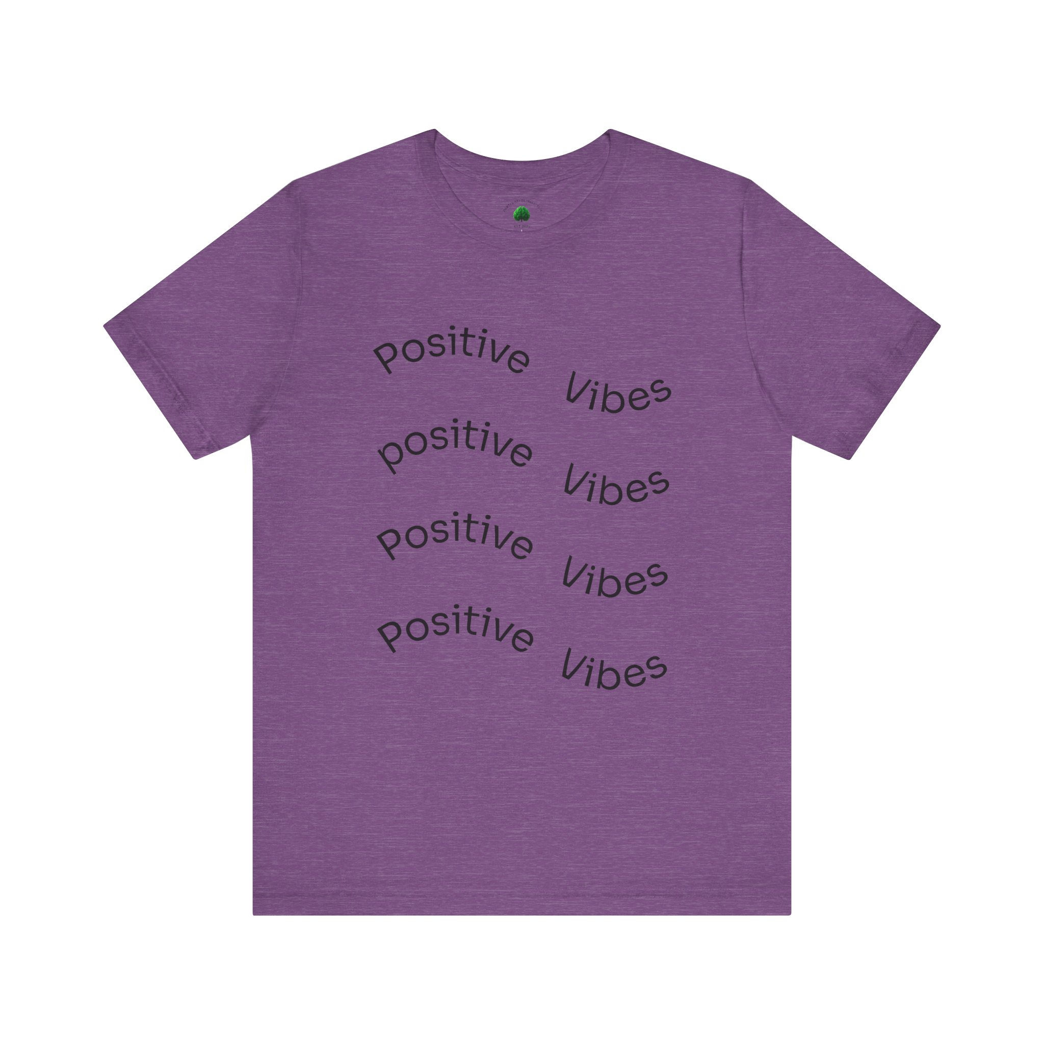 Positive Vibes Unisex Short Sleeve Tee mental health awareness 
