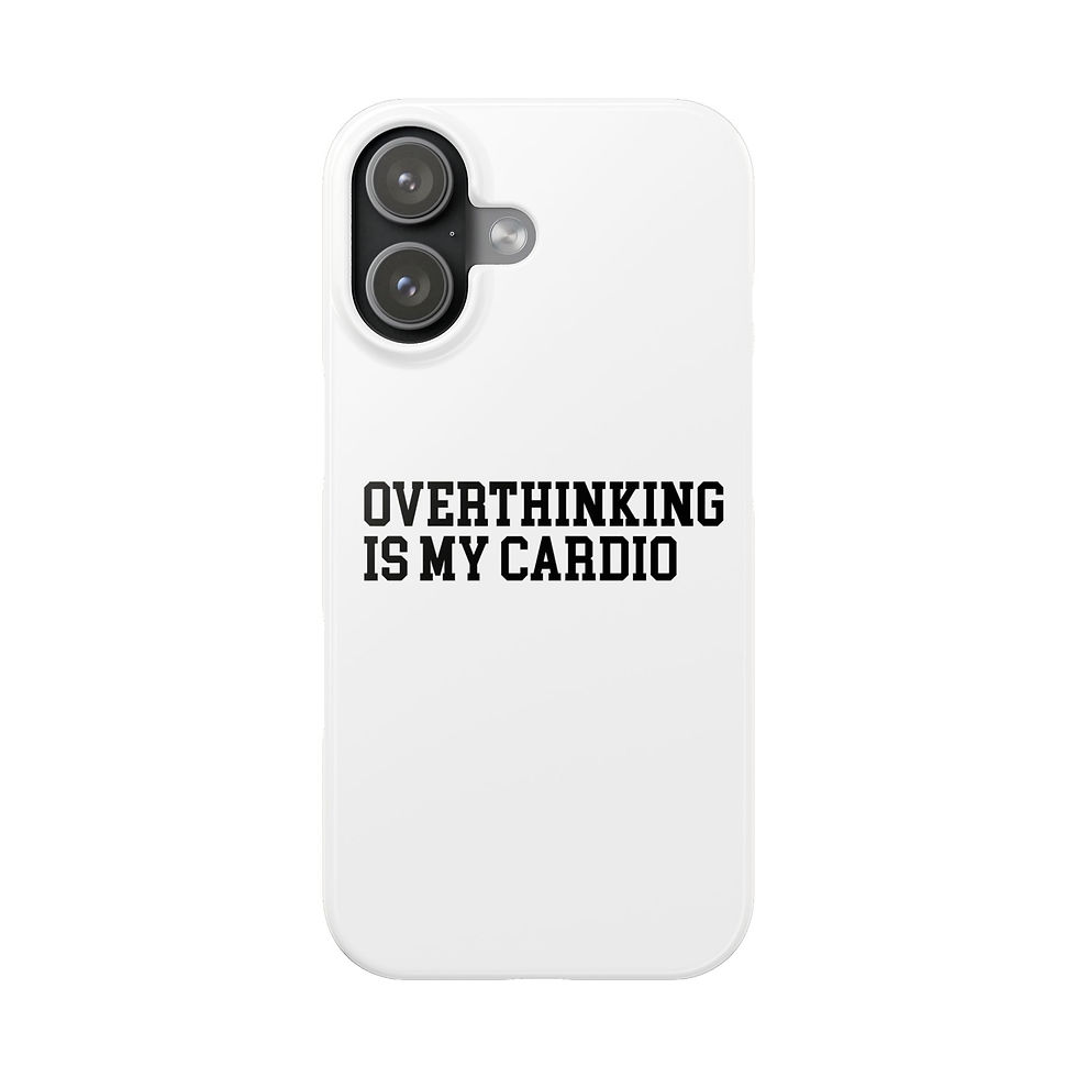 Thumbnail: Overthinking Is My Cardio Slim Phone Case  for Mental Health Awareness