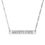 Thumbnail: Anxiety State Bar Necklace - Engraving  for Mental Health Awareness
