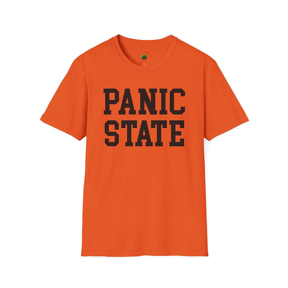 Thumbnail: Panic State Unisex Softstyle T-Shirt Mental Health Awareness