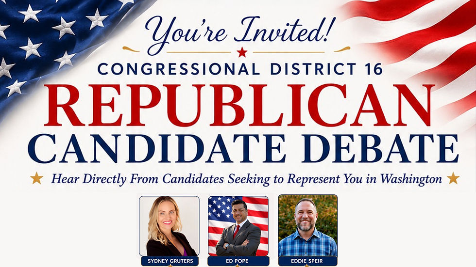 Congressional District 16 Republican Candidates Debate