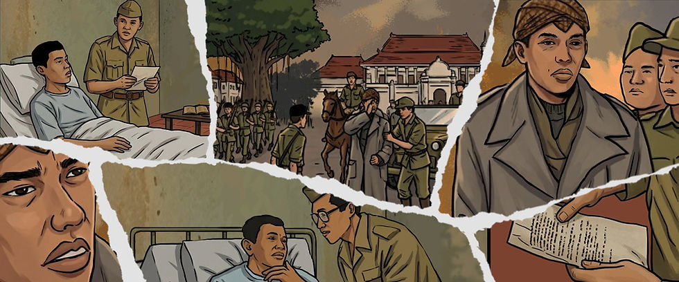 Kedatangan Soedirman di Yogyakarta disambut meriah oleh parade Militer. Namun, suasana berubah saat melihat kondisi Soedirman yang pucat dan kurus.