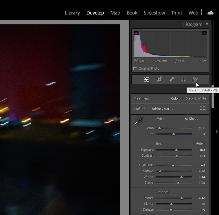add halation effect lightroom