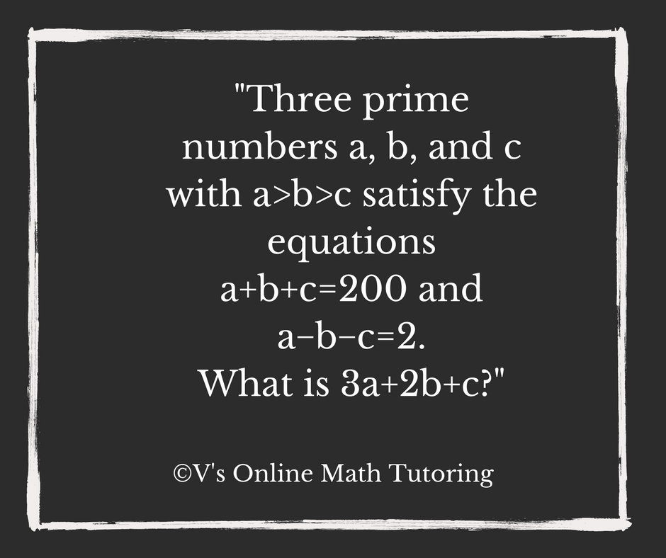 Math Problem for grades 6-8