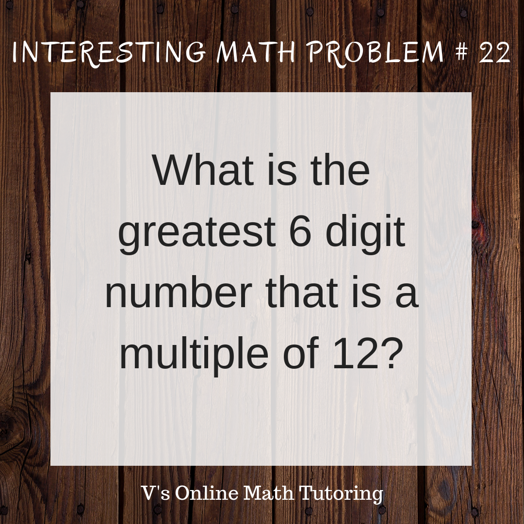Math Problem for grades 4-6