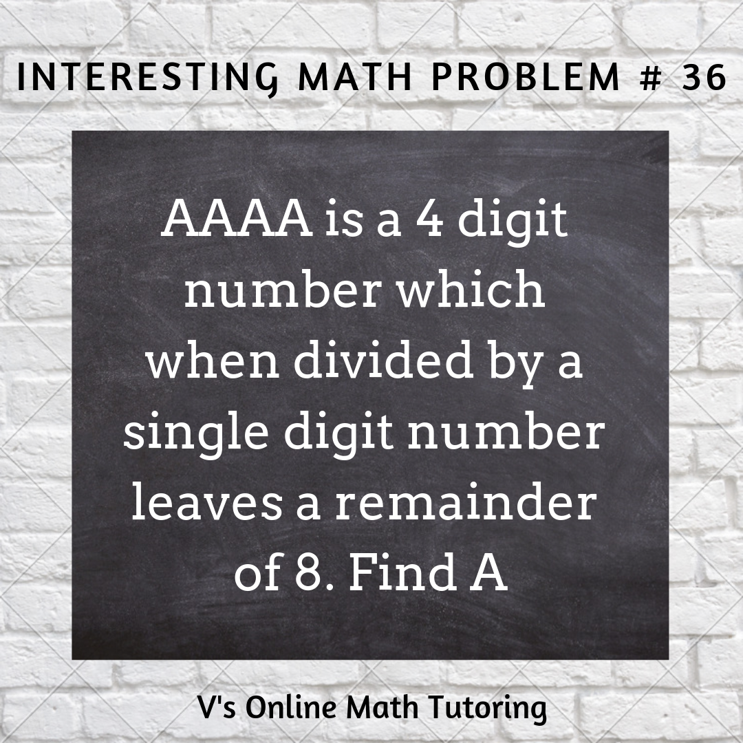 Remainder problem for grades 4-6