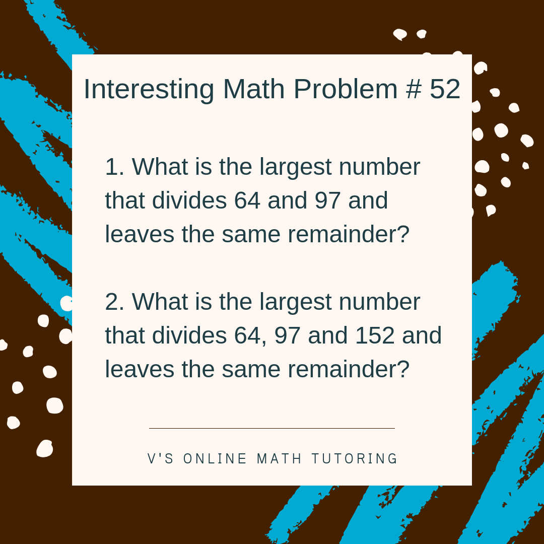 Math Enrichment for grades 6-9