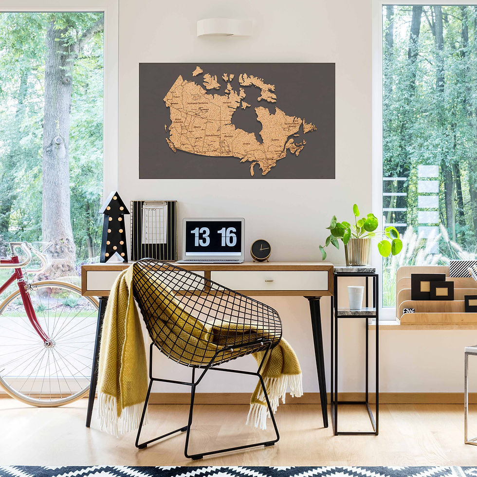 Thumbnail: Canada 3D Cork Travel Map - 36" x 20"
