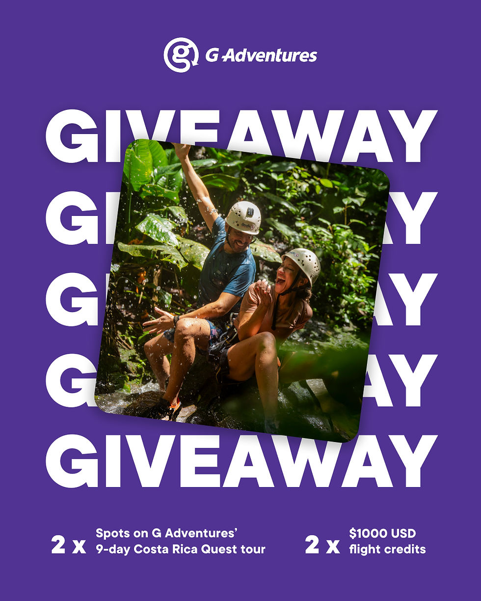 G Adventures Costa Rica Giveaway