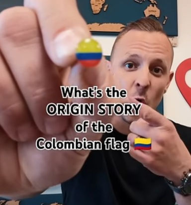 What's the origin story of the Colombian flag?