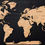 Thumbnail: 3D Cork Push Pin Map | Labelled | 36" x 20"
